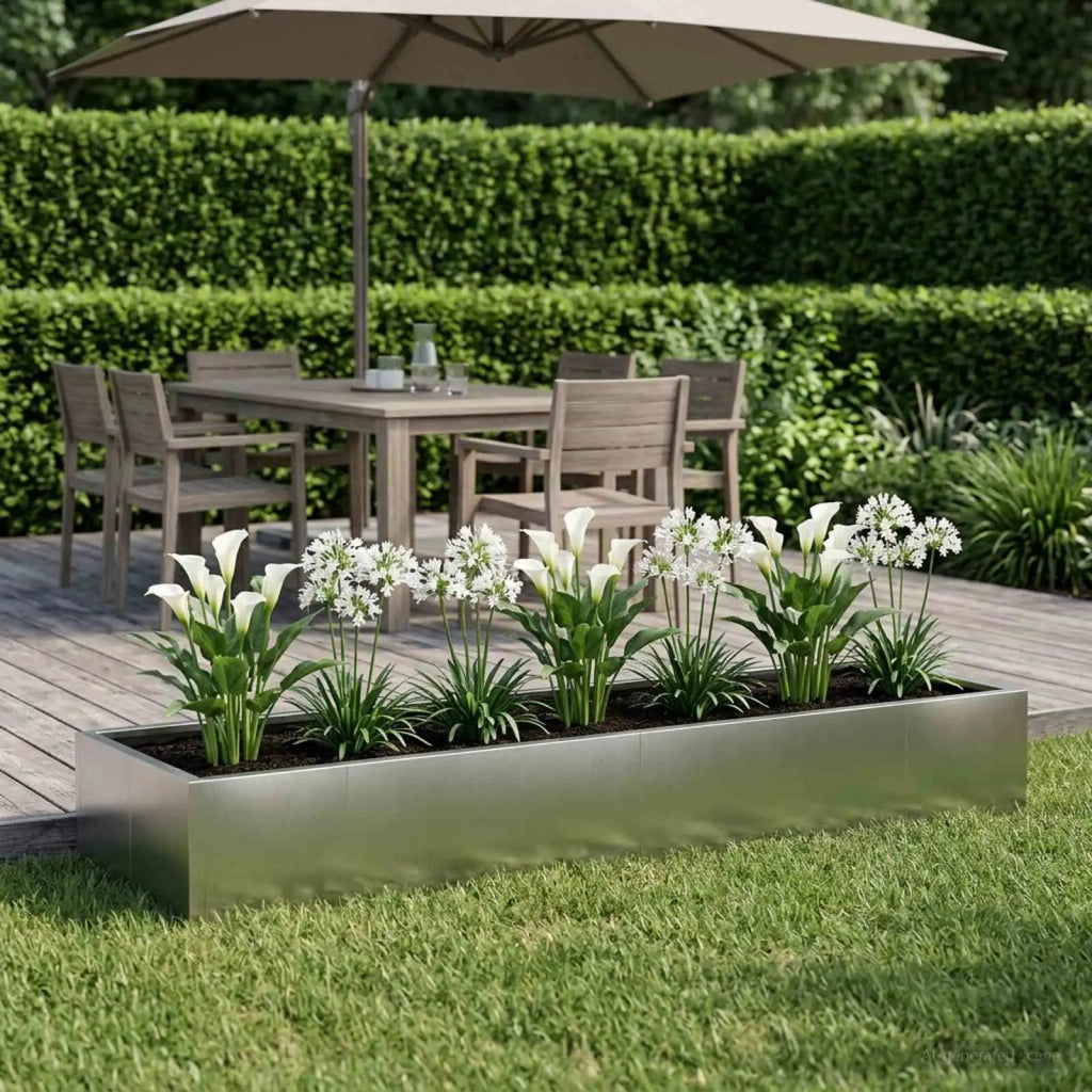 Muro di contenimento 8 pz 300 x 100 x 30 cm Acciaio Inox 3449244