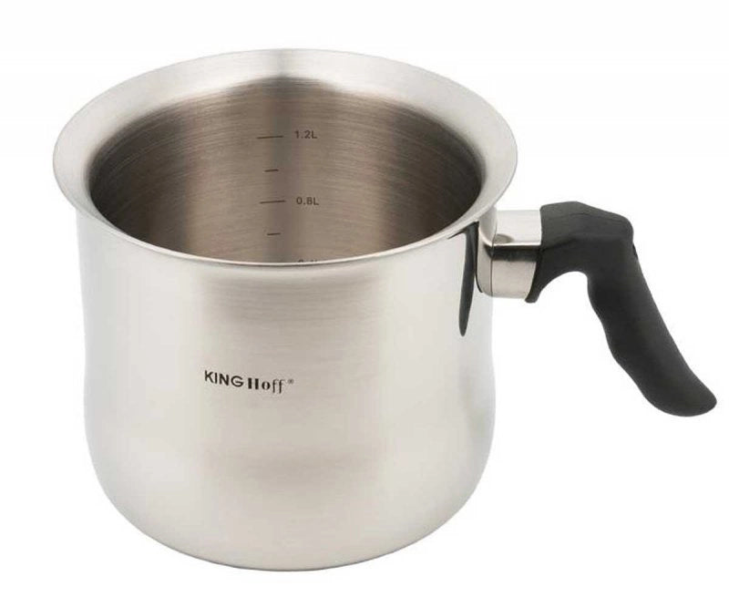 Pentola per latte fischiante in acciaio inossidabile Kinghoff KH-3109 da 1,5 l