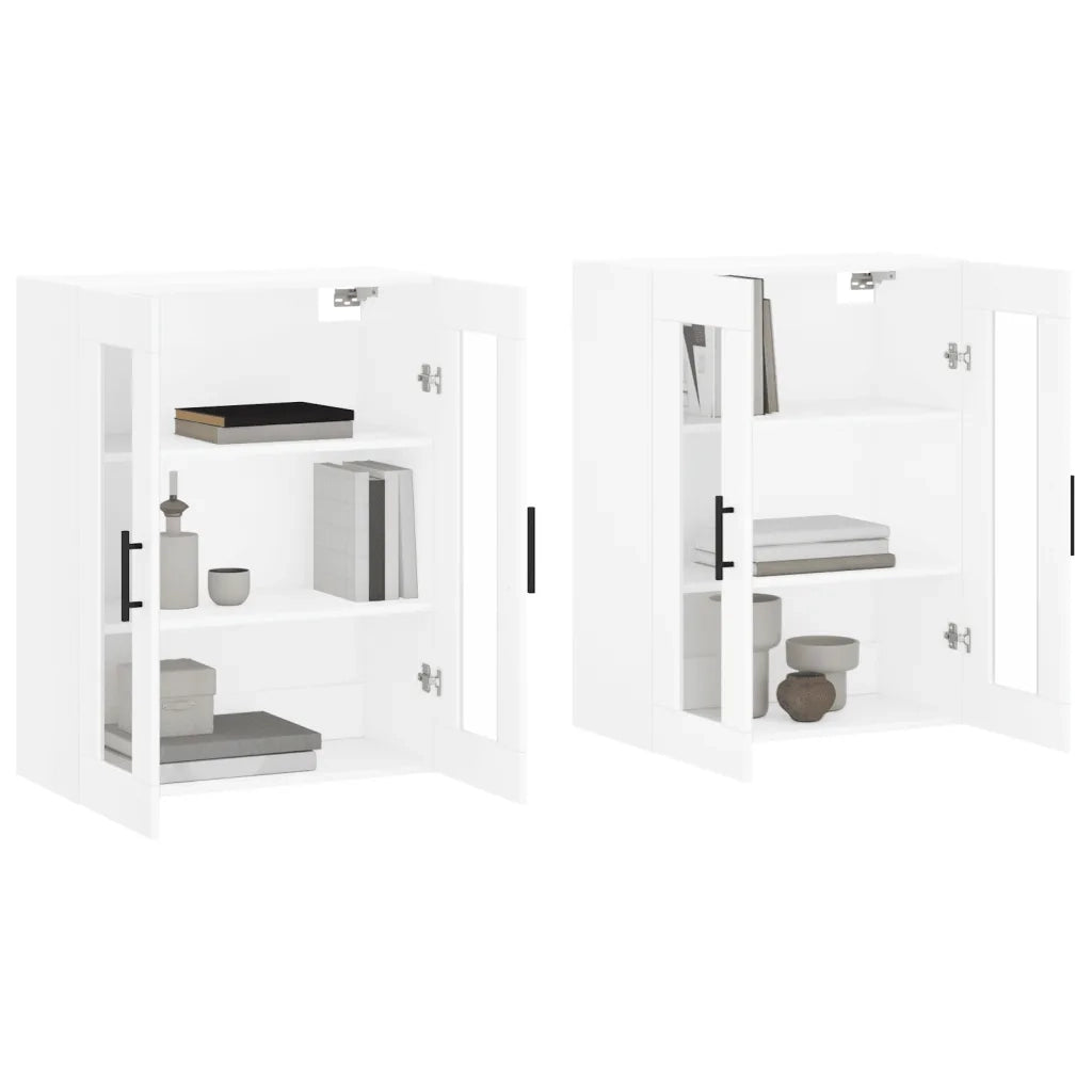 Armadietti a Parete 2 pz Bianchi in Legno Multistrato CFW4425977
