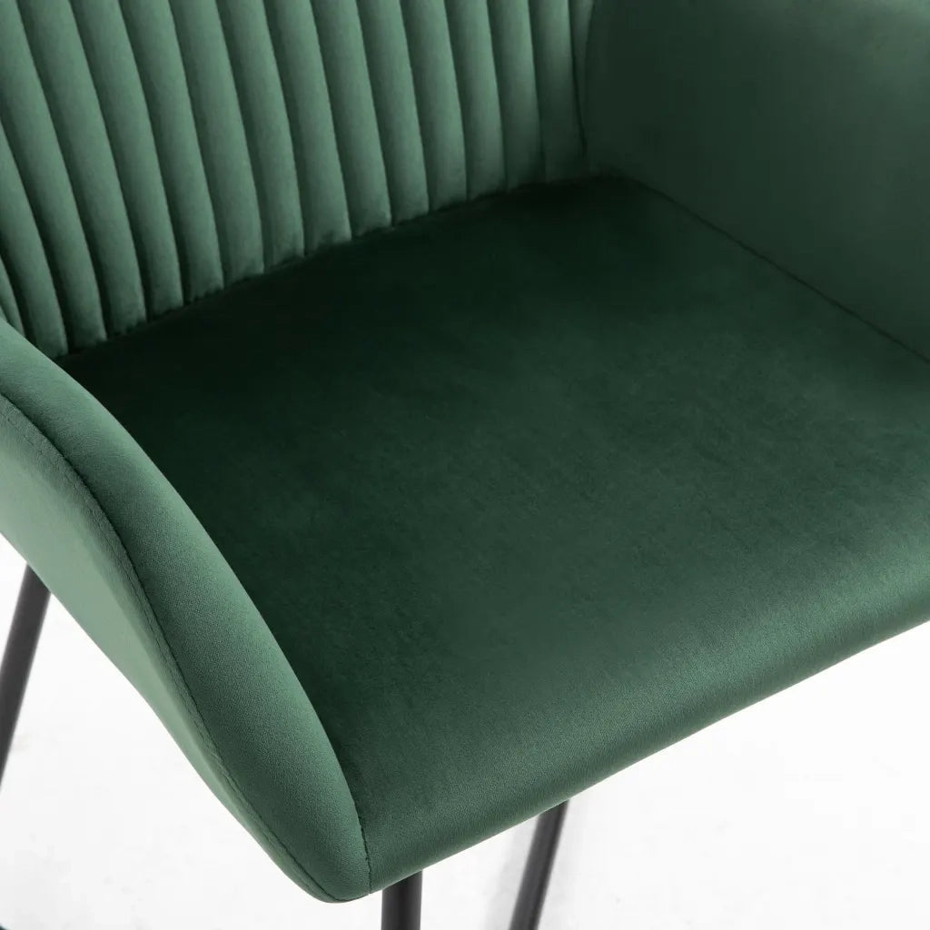 Sedie da Pranzo 2 pz Verdi in Velluto cod mxl 31463