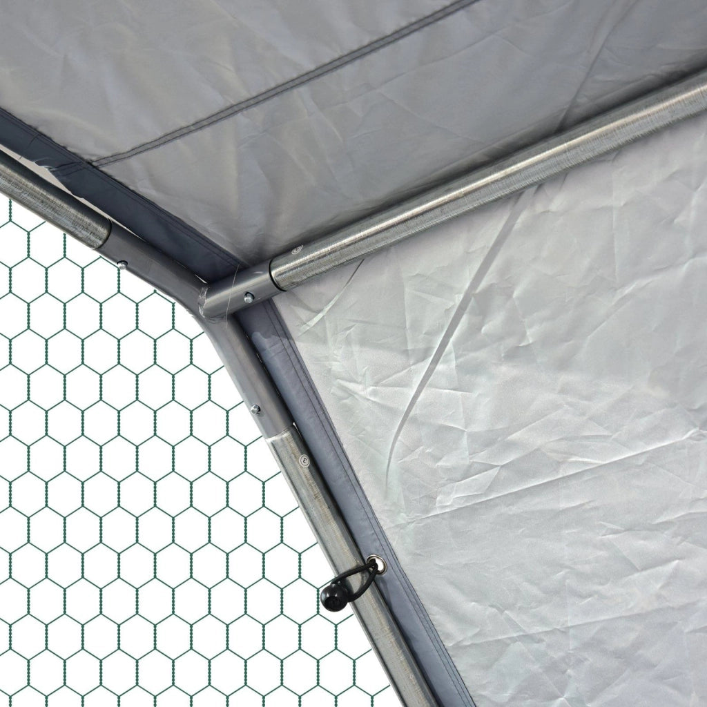 Pollaio Gabbia per Galline da Esterno 280x570x195 cm in Metallo