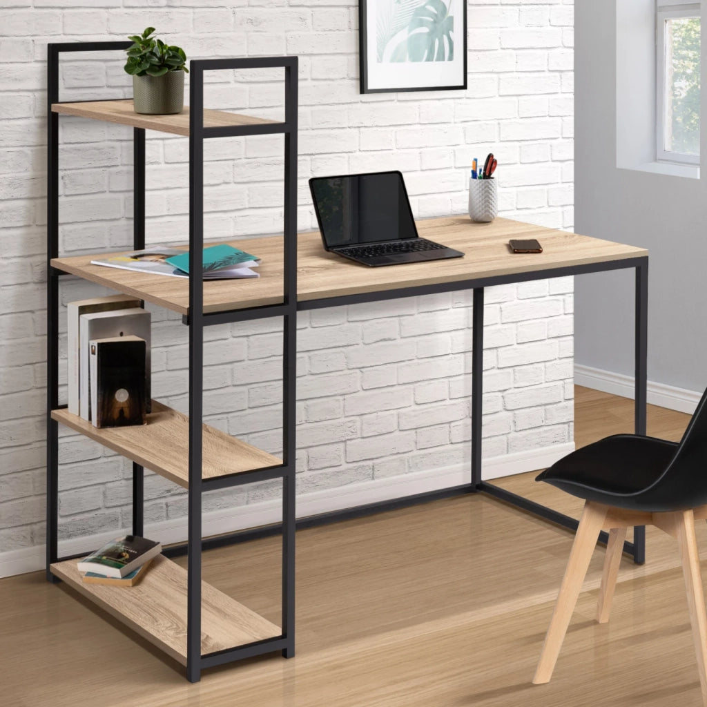 IDMarket - Scrivania libreria DETROIT di design industriale