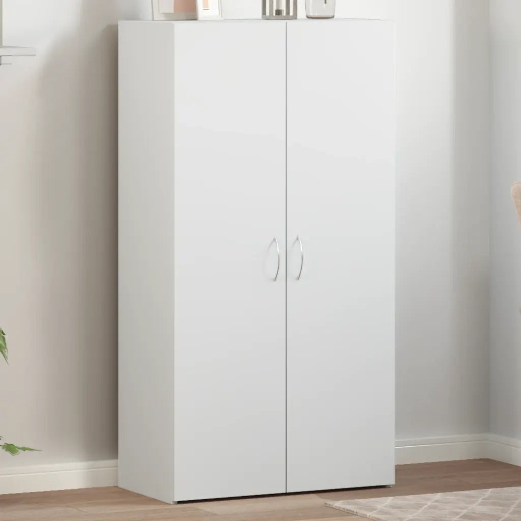 Schedario Bianco 60x32x115 cm in Legno Multistrato