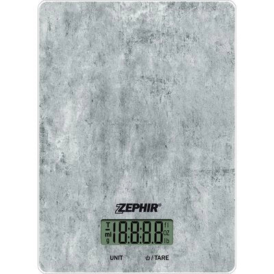 BILANCIA DIGITALE CUCINA ZHS439 ZEPHIR  KG 5/GR 1 PIETRA 1XCR2032 NON INCLUSA