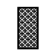 ECLECTIC - Pannello in PVC traforato - Parasole Colore: nero, Misura: 47x94 cm