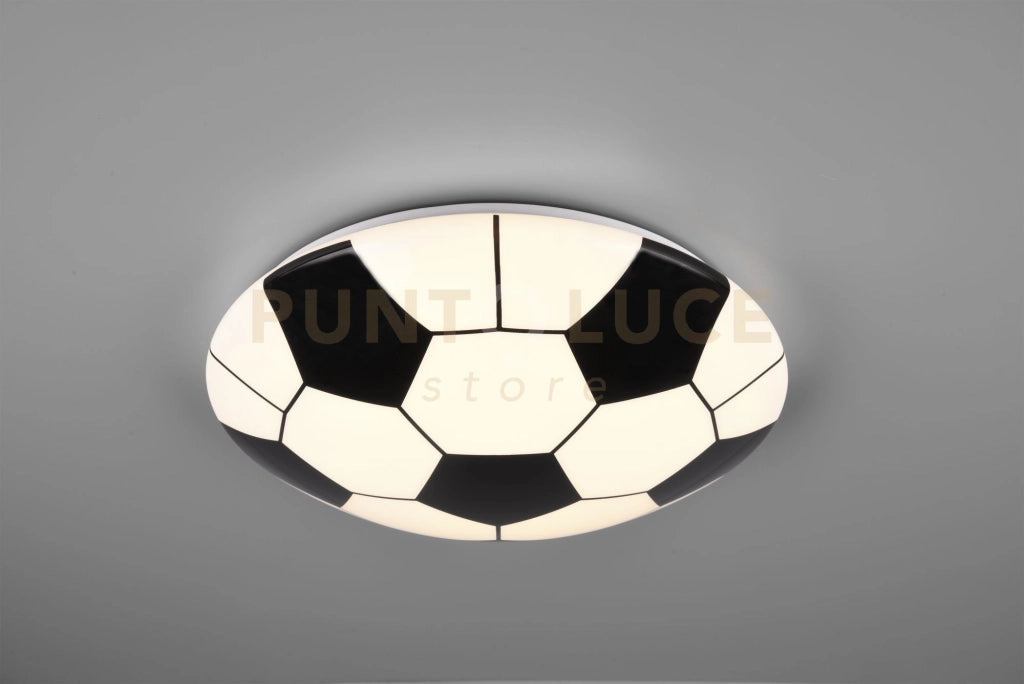 KLOPPI PLAFONIERA LED 12W 1160lm, 3000K DIFFUSORE DECORO PALLONE DA CALCIO D.36CM