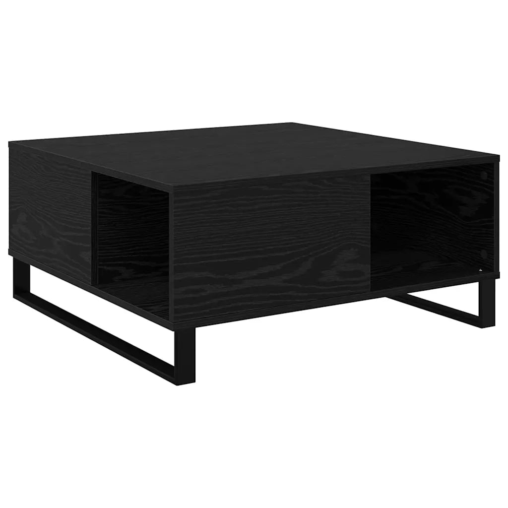 Tavolino da salotto Rovere Nero 80 x 80 x 36,5 cm 881671