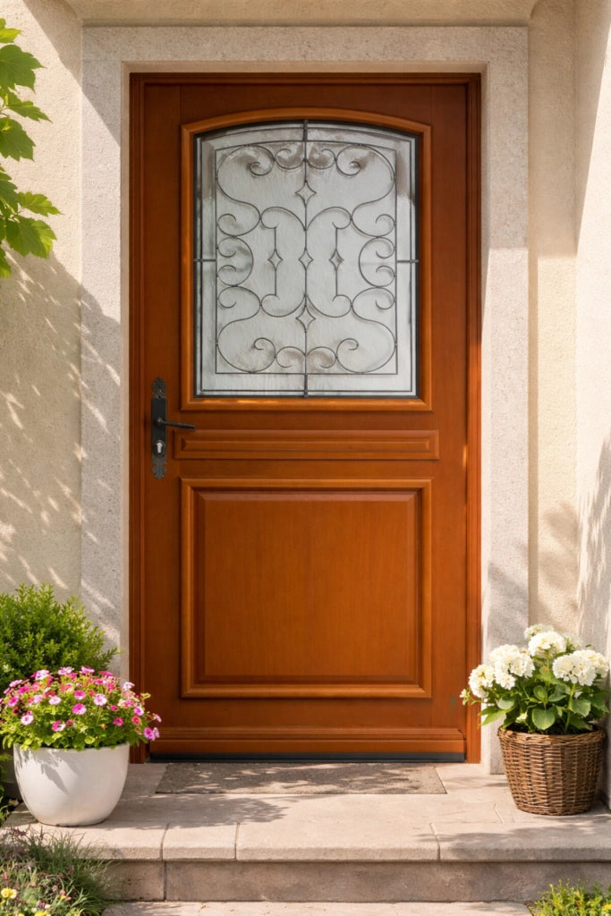 Porta d'ingresso "Perault" 215X90 Spinta a destra (dimensioni della tabella) senza maniglia