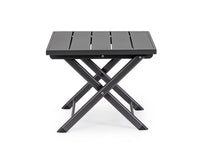Tavolino da Salotto 44x43x36 cm in Alluminio Taylor Grigio Scuro