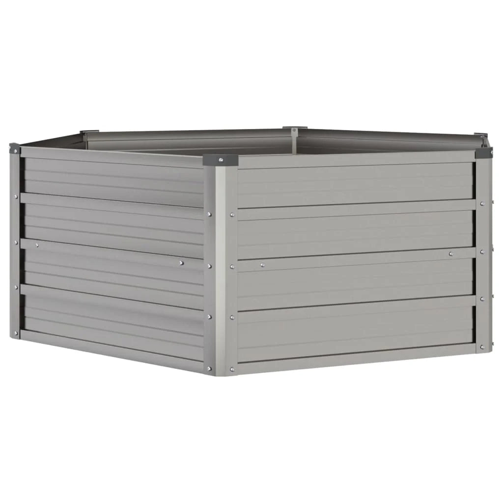 Fioriera rialzata per piante fiori terrazza giardino finitura ruggine 129 x 129 x 45 cm acciaio corten marrone 02_0039860