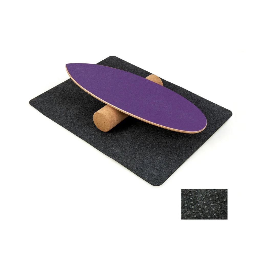 Balance board in legno 75 x 25,5 cm migliora l'equilibrio e la coordinazione design viola 20_0012031