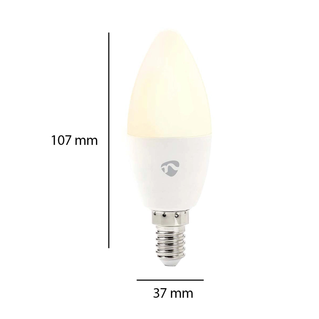 Lampadina Connessa Zigbee 3.0 E14 Forma Candela Dimmerabile 470lm Bianco Nedis