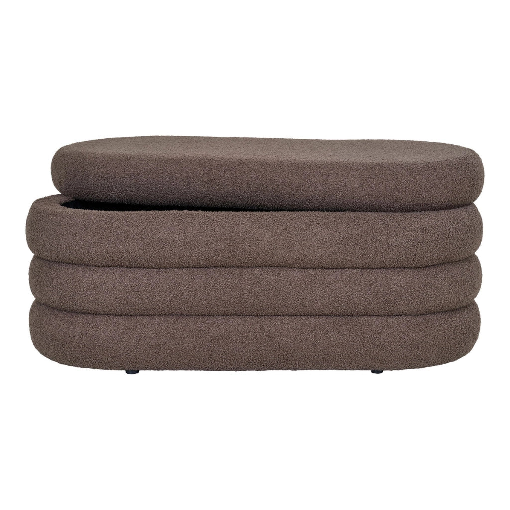 Panca Dartford, Marrone, Tessuto, 45x103x44 cm