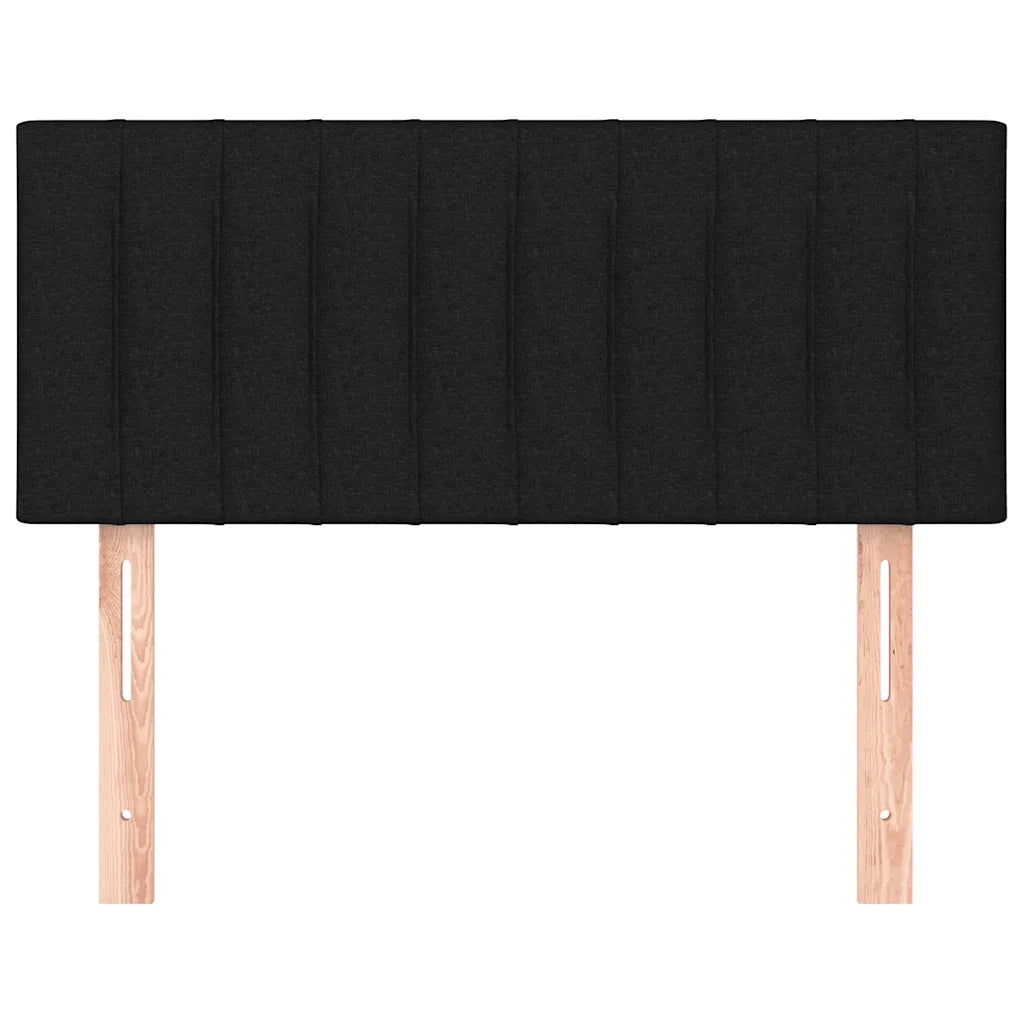 Testiera | Testata Nera 100x5x78/88 cm in Tessuto