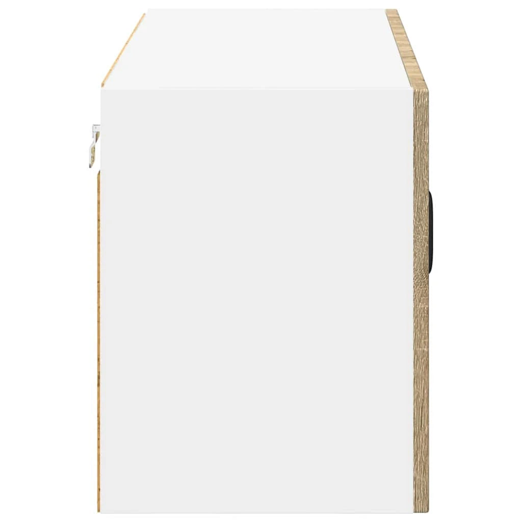 Mobile da cucina moderno e funzionale con pratico vano contenitore interno 80 x 31 x 40 cm realizzato in legno ingegnerizzato di rovere Sonoma 02_0053955