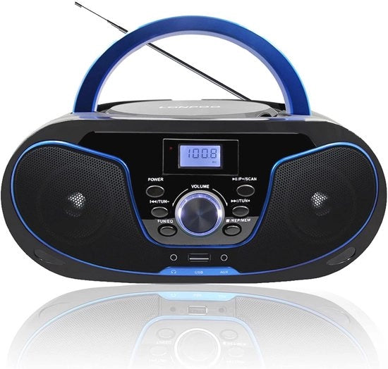 Lettori CD portatili per bambini con Bluetooth, radio FM e ingresso USB