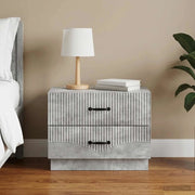 Armadio da Notte Grigio Cemento 62 x 34,5 x 44,5 cm 895238