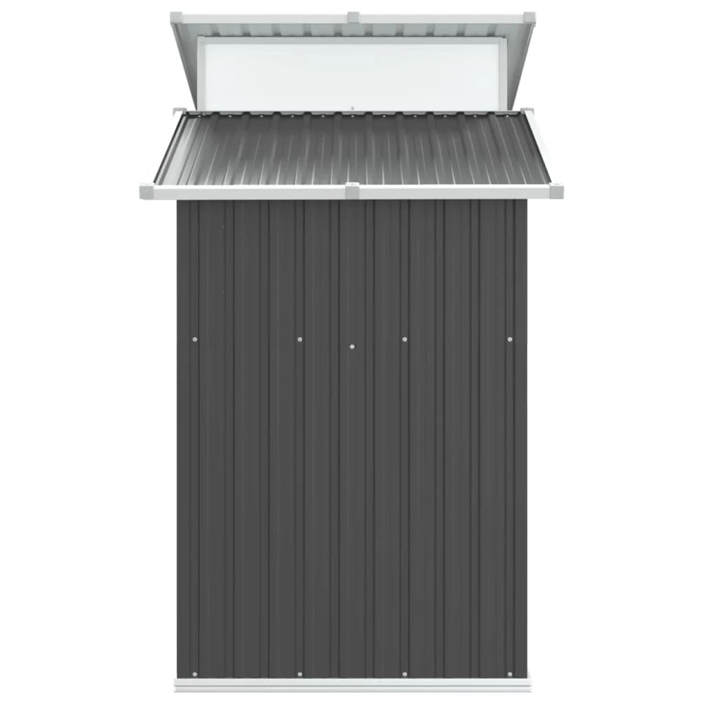 Casetta da giardino cabina ripostiglio casetta da esterno robusta casetta per attrezzi 270 x 130 x 208,5 cm acciaio zincato antracite 02_0022210