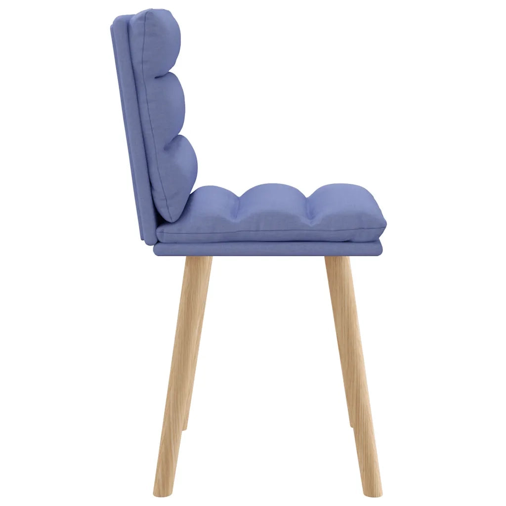 Sedie da Pranzo 2 pz Blu Jeans in Tessuto 4101303