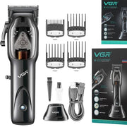 Trade Shop - Tagliacapelli Uomo Professionale Senza Filo Ricaricabile A Batteria 0 Mm Vgr653 -