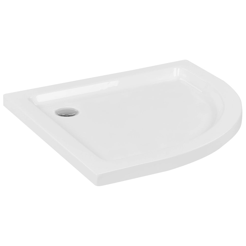 Piatto doccia con scarico Bianco Acrilico ABS Materiale sintetico 90 x 90 x 5 cm Minimalista