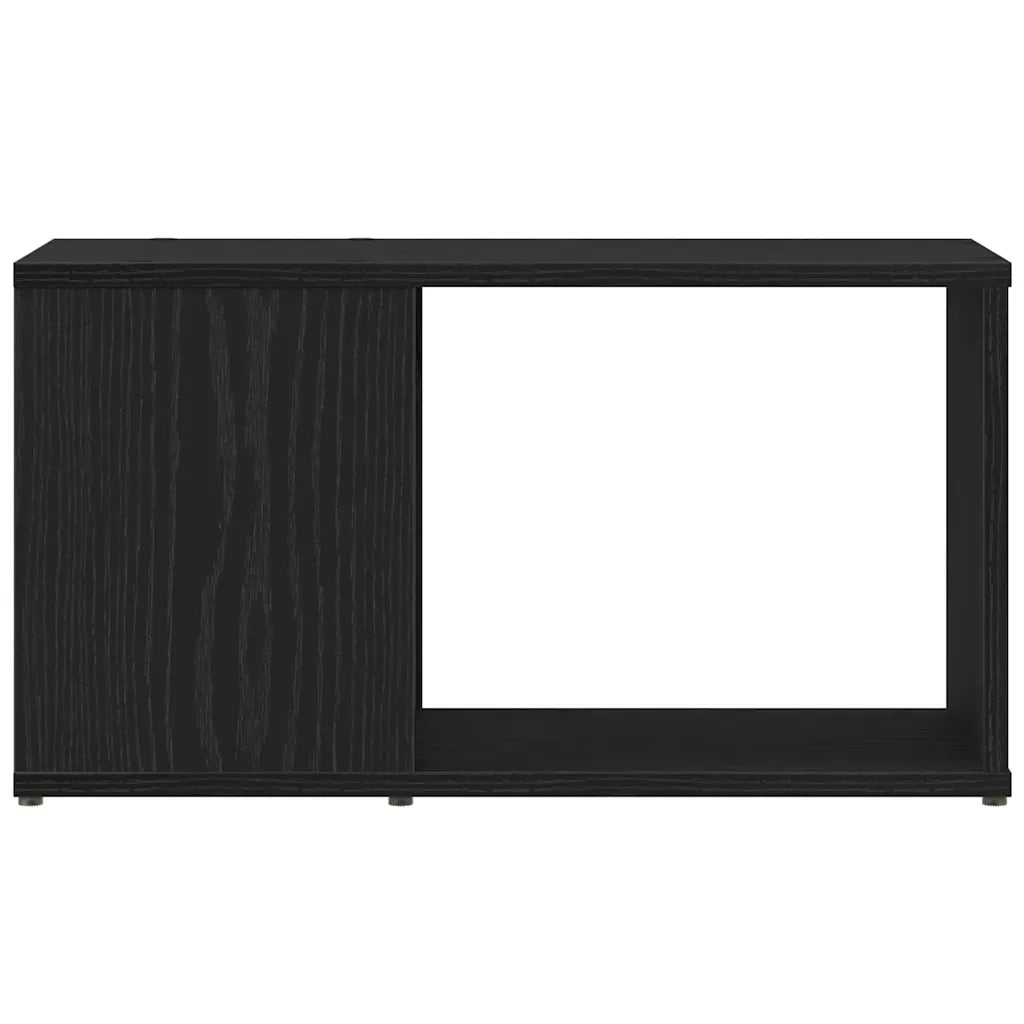 Mobile Porta TV Rovere Nero 60x24x32 cm in Legno Multistrato