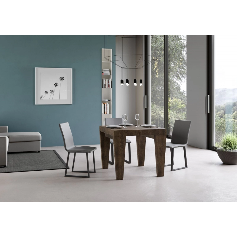 Tavolo allungabile 90x90/246 cm Spimbo - Noce
