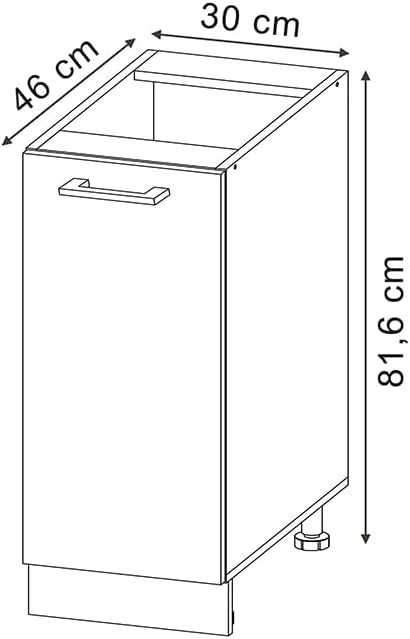 Pannello frontale della lavastoviglie R-Line, Nero lucido, 60 cm, PL Rovere