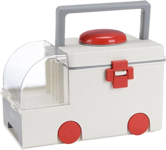 Medicinali in Scatola con Maniglia - Scatola dei Medicinali e Kit di Primo Soccorso in Grigio
