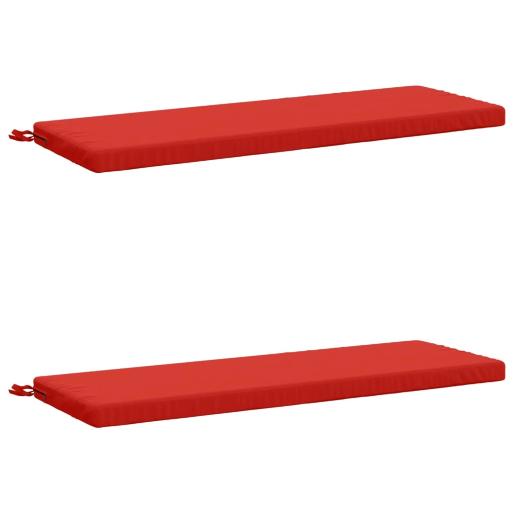 Cuscini per Panchina a 2 Pezzi SOEST 2 pz 100% Poliestere Rosso 948899