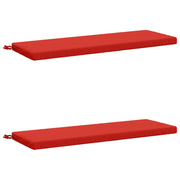Cuscini per Panchina a 2 Pezzi SOEST 2 pz 100% Poliestere Rosso 948899