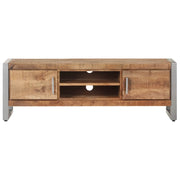 Mobile Porta TV 120x30x40 cm in Legno di Mango Grezzo 323486