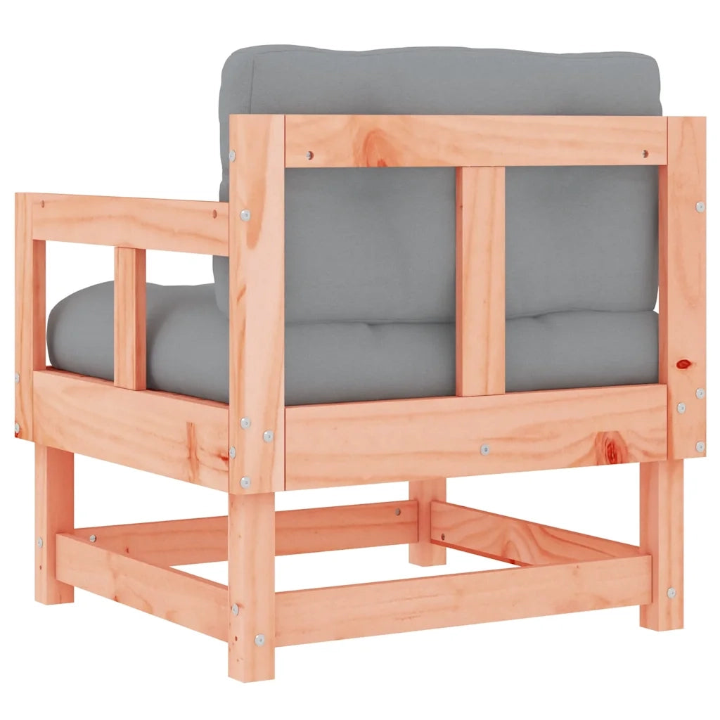 Sedia da patio-Sedie da Giardino con Cuscini 2 pz in Legno Massello di Douglas 316889