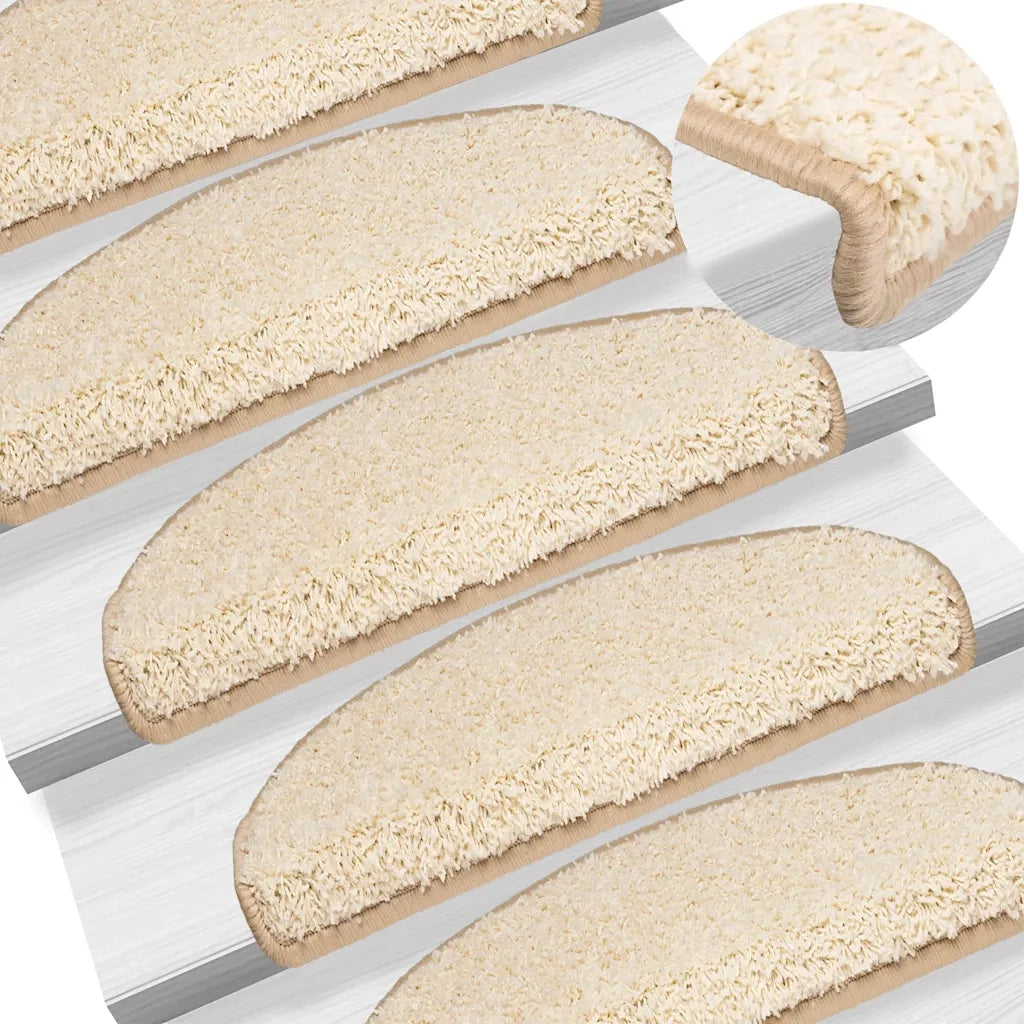 Tappetini per Scale 30 pz Crema 65x21x4 cm