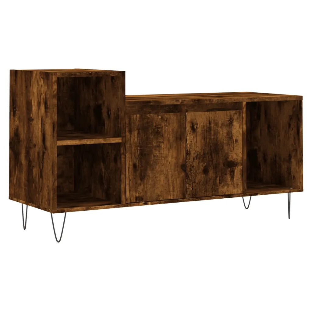 Mobile TV | Armadietto TV | Mobile Porta TV Rovere Fumo 100x35x55 cm in Legno Multistrato