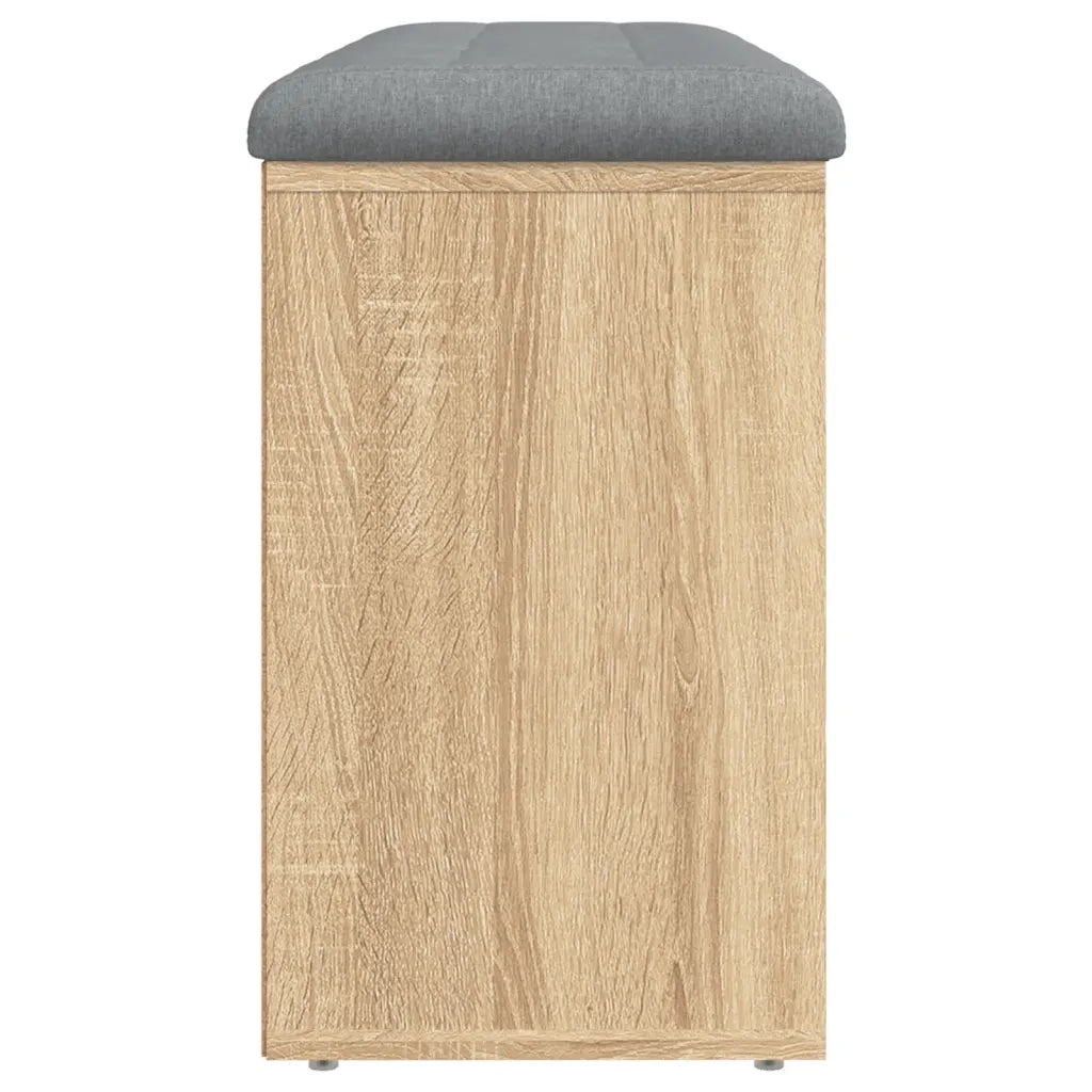Panca Porta Scarpe Rovere Sonoma 102x32x50 cm Legno Multistrato