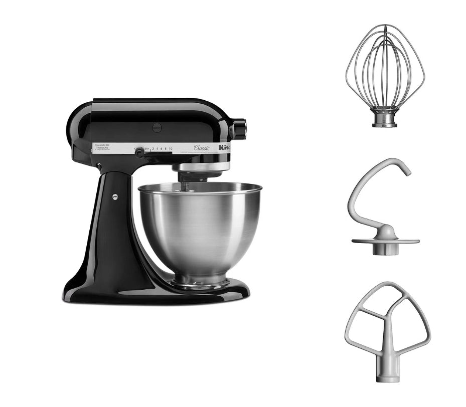KitchenAid Classic robot da cucina 275 W 4,3 L Nero, Metallico
