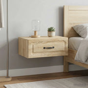 Mobiletto da notte a muro 2 pcs Rovere Sonoma 49 x 34,5 x 20 cm 899300
