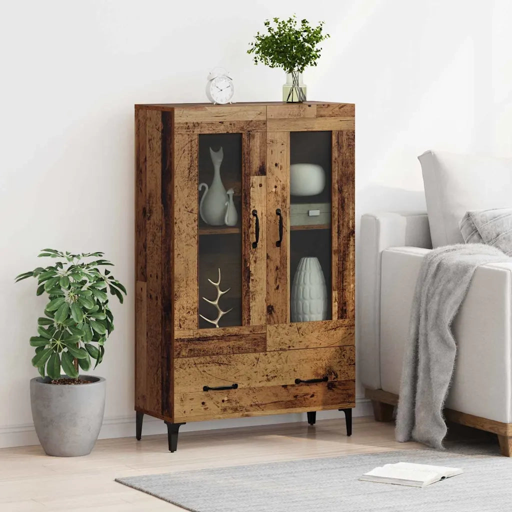 Credenza con cassetto Legno vecchio 70 x 31 x 115 cm 880860