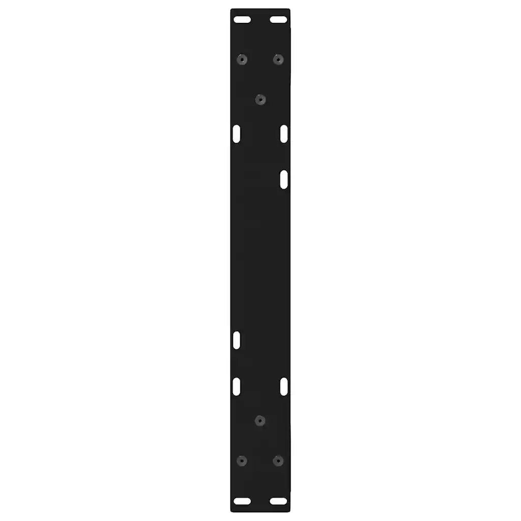 Gambe per Tavolino da Caffè 2 pz Nere 60x(30-31,3) cm Acciaio 4012688