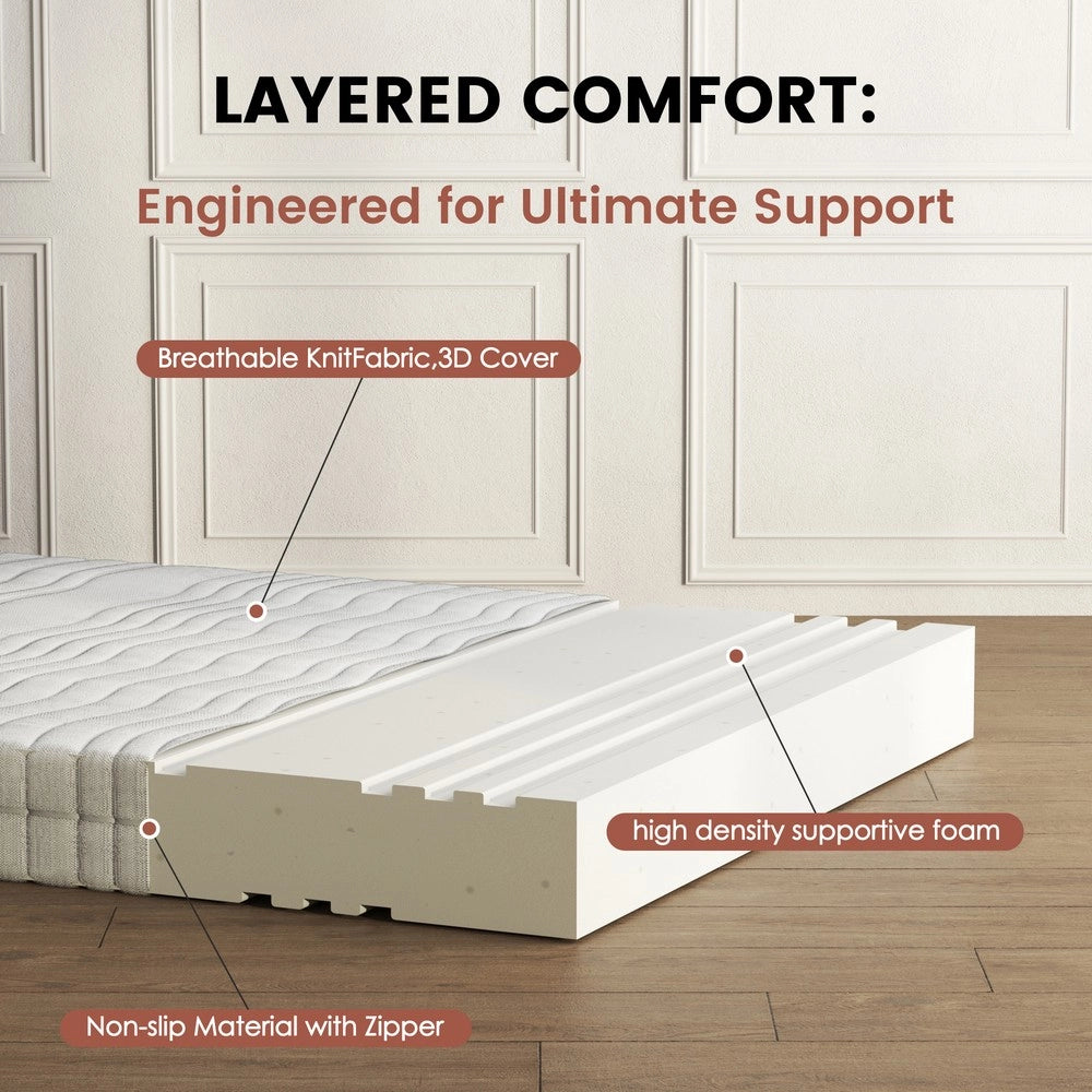 Materasso ¨C Minimal ¨C 140x200 cm, altezza 13 cm, schiuma fredda ergonomica, durezza media
