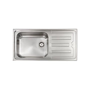 CM Cristal 100 x 50 1V Lavello montato su piano Rettangolare Acciaio inossidabile