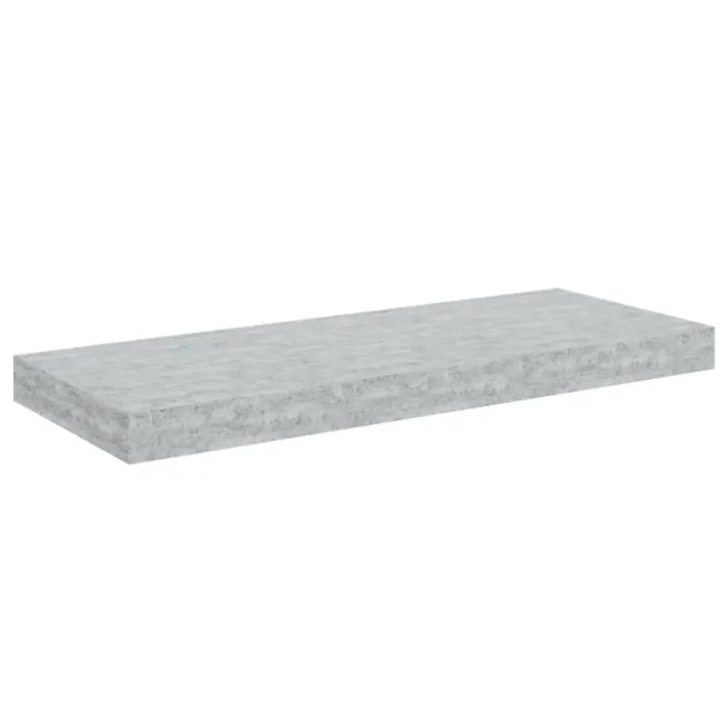 4 pz Scaffali a Parete | Ripiano a parete | Mensole a Parete Grigio Cemento 60x23,5x3,8 cm in MDF