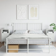 Comodini 2 pz Bianchi 36x39x68 cm in Acciaio 843077