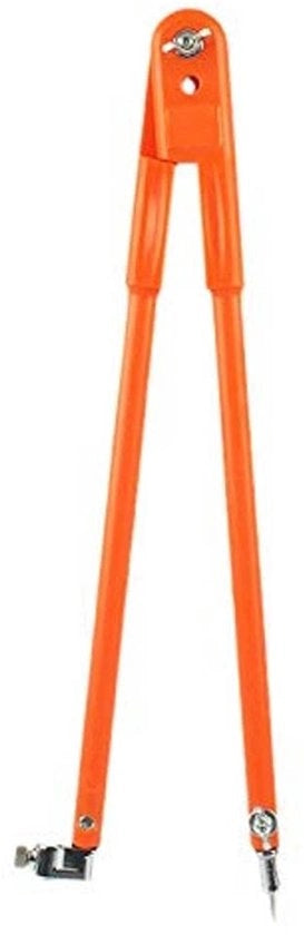 Tavolo di lavoro con compasso a cartella regolabile - angolo di 90° - materiali in acciaio inox e plastica - dimensioni 25x90cm - per lavori di precisione in legno