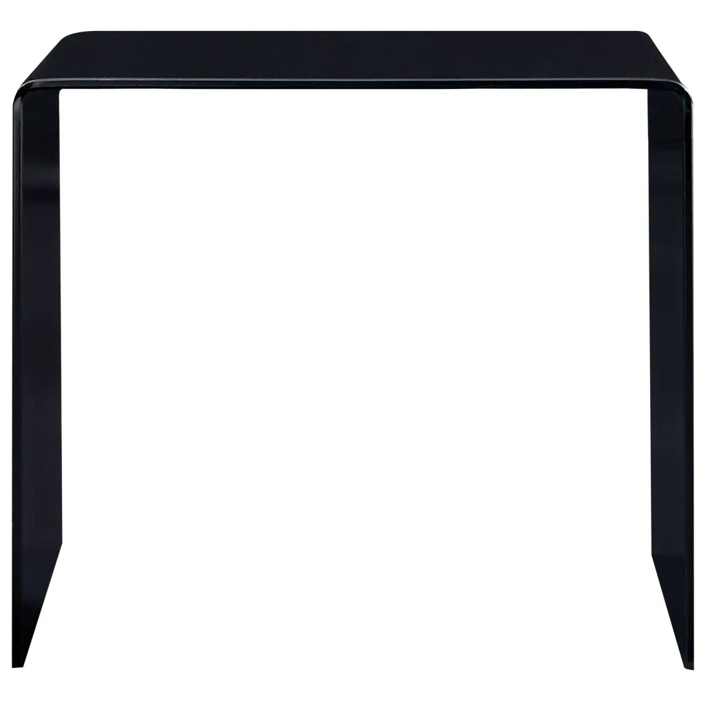 Tavolino da Salotto Nero 50x50x45 cm in Vetro Temperato 284723