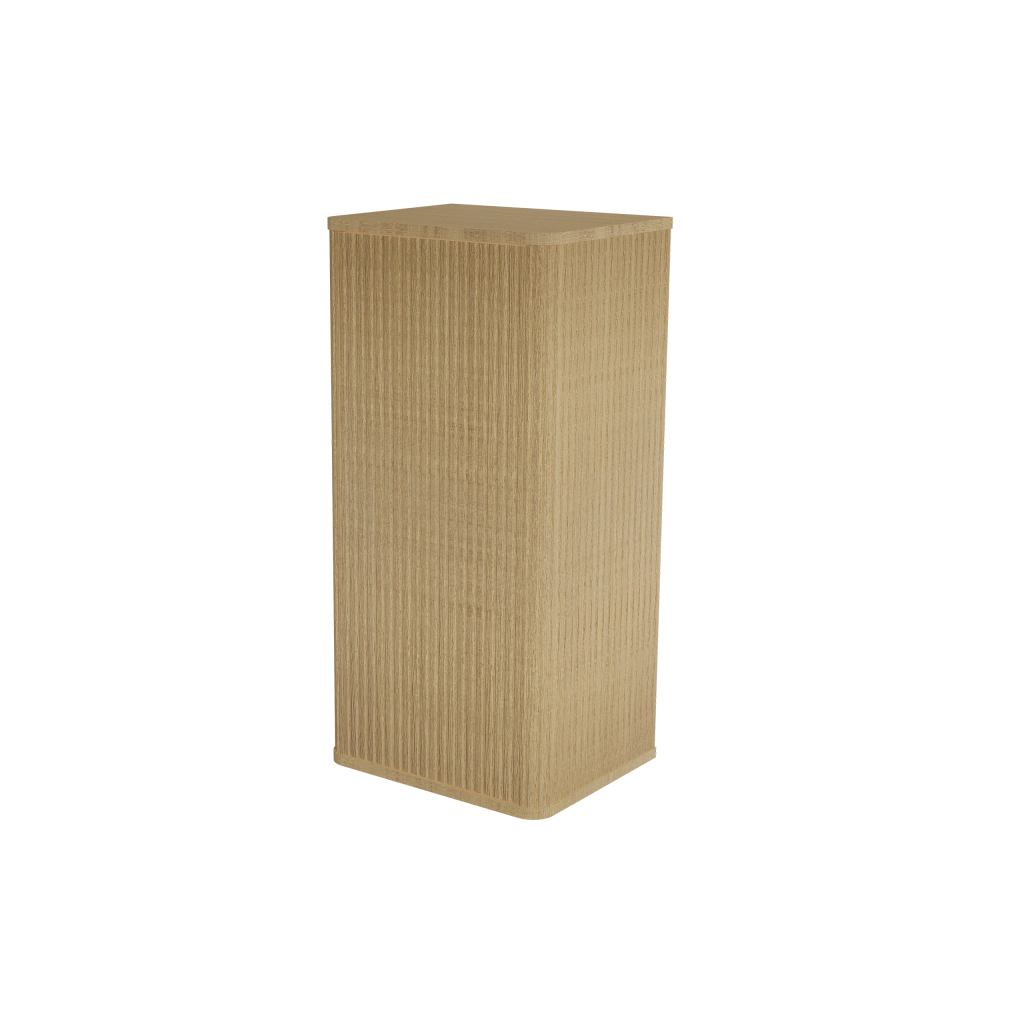 ARMADIETTO Pensile con anta push-to-open design scanalato rovere