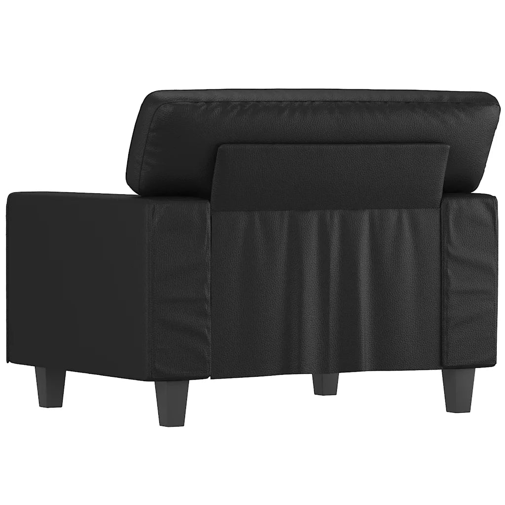 Divano Sedia-Poltrona Nera 60 cm in Similpelle 803624