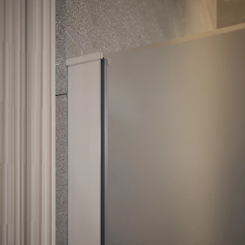 Doccia walk-in 80cm vetro temperato anticalcare 10mm opaco profili cromati | Naxos
