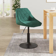 Sedia da Pranzo Verde Scuro in Velluto 3088816